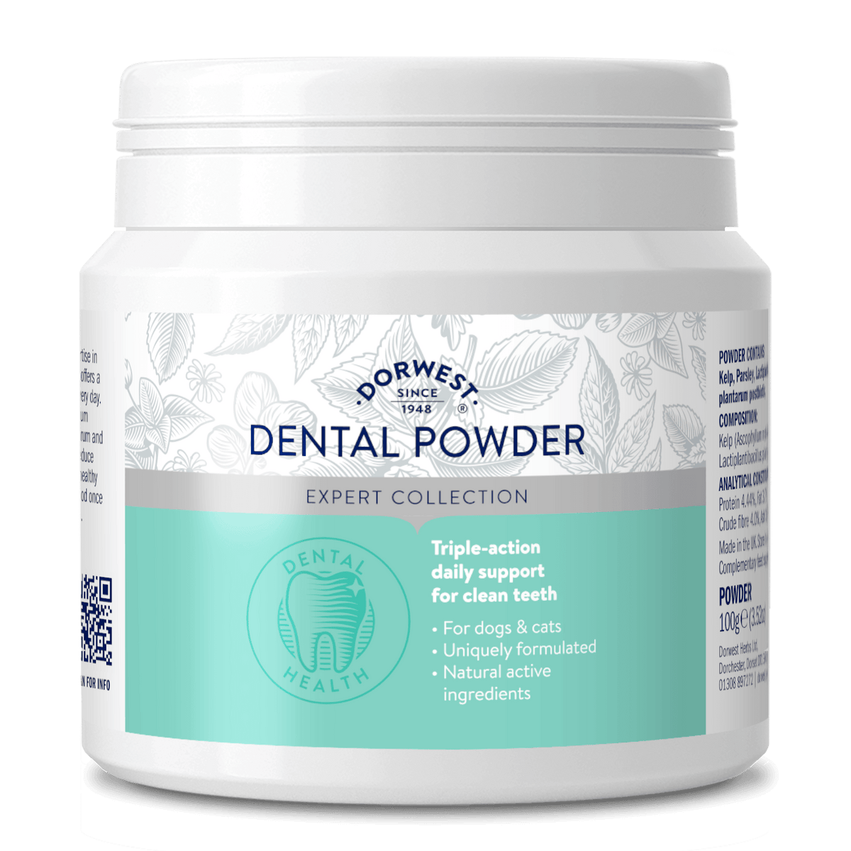 DENTAL POWDER 30g 2個セット Dental Powder for Dogs & Cats | Dog Seaweed Powder | Dorwest Herbs