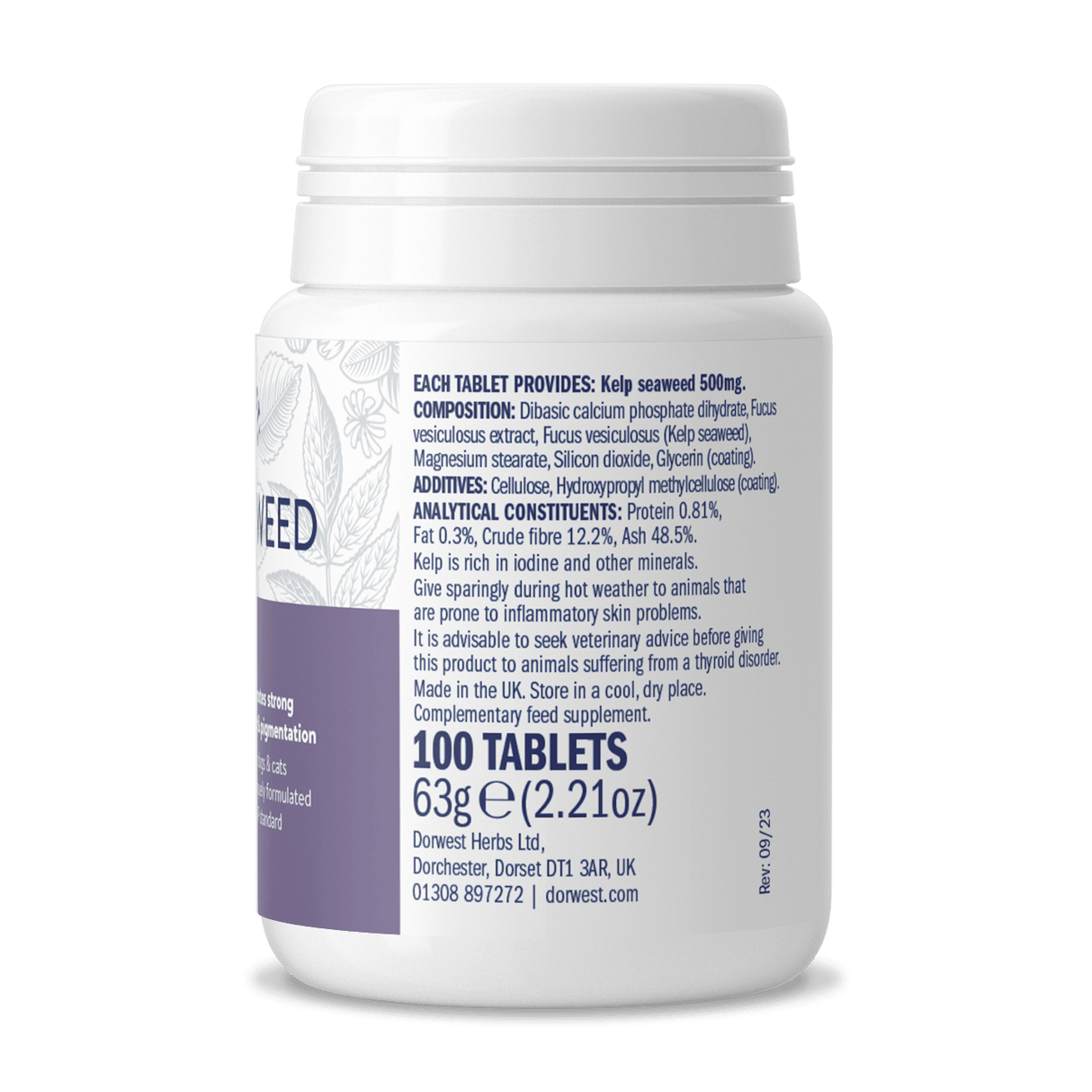 Kelp Seaweed Tablets For Dogs And Cats