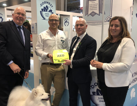 The Kennel Club & Dorwest provide a Defibrillator at all-breed Championship Shows