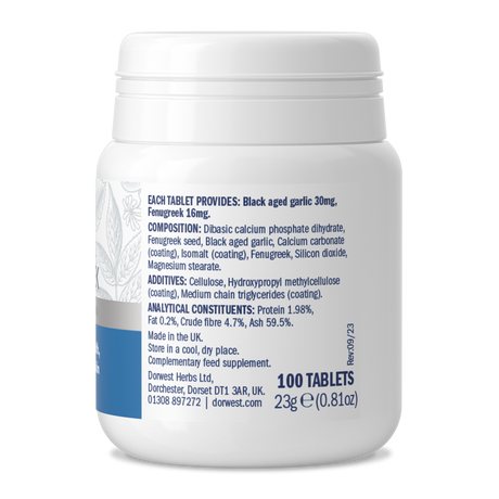 Garlic & Fenugreek Tablets For Dogs