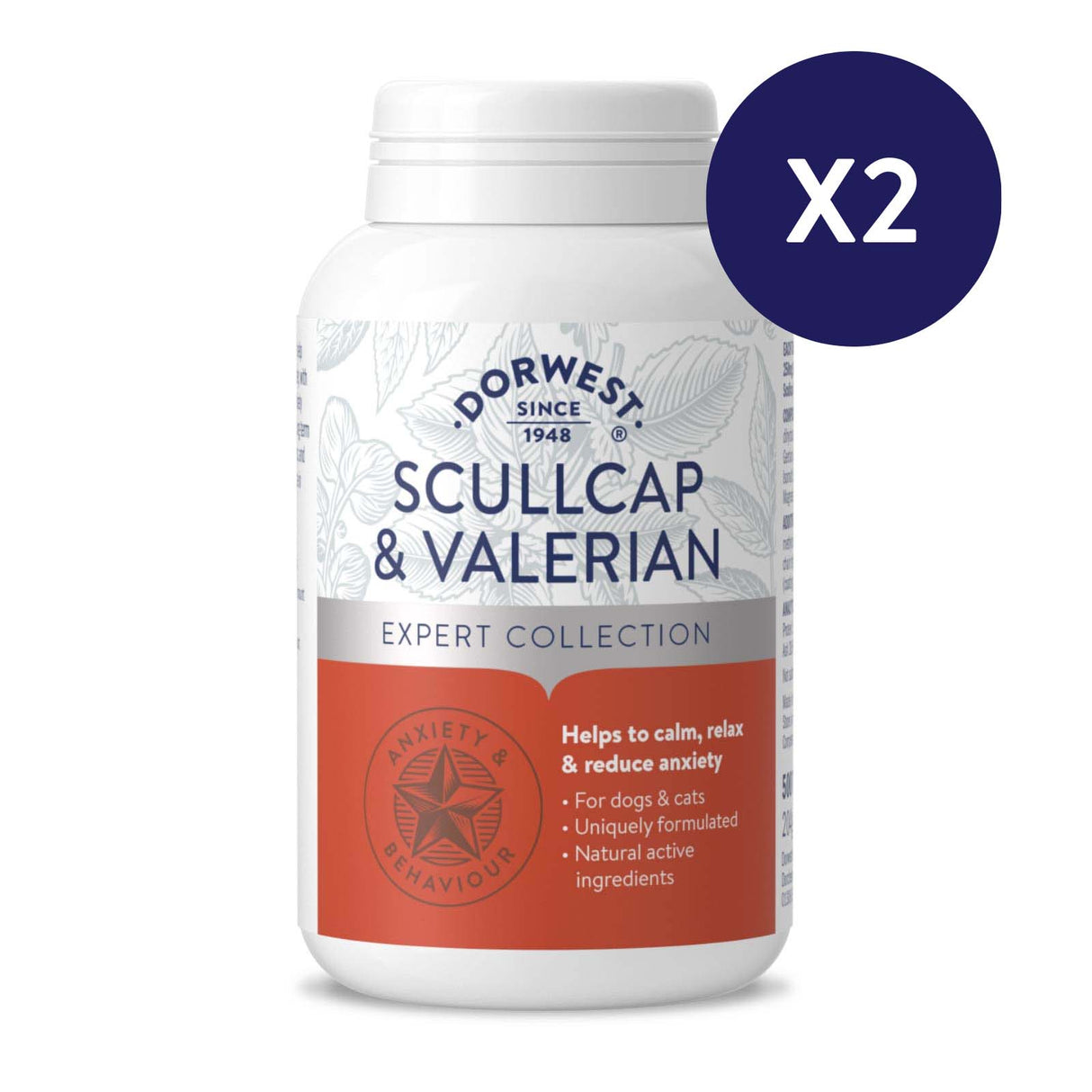 Scullcap & Valerian Tablets For Dogs And Cats