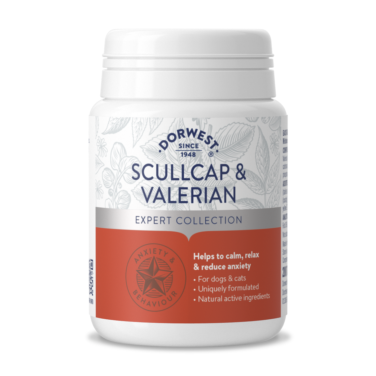 Scullcap & Valerian Tablets For Dogs And Cats