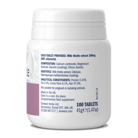 Milk Thistle Tablets For Dogs And Cats